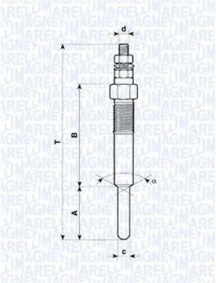 GENERAL MOTORS PI58 Свічка розжарювання