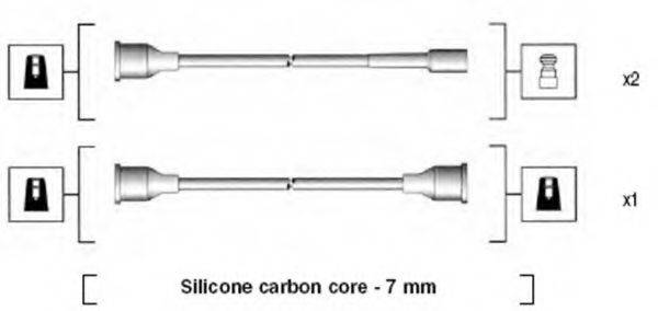 MAGNETI MARELLI MSK576 Комплект дротів запалювання