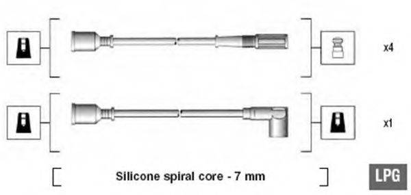MAGNETI MARELLI MSK639 Комплект дротів запалювання