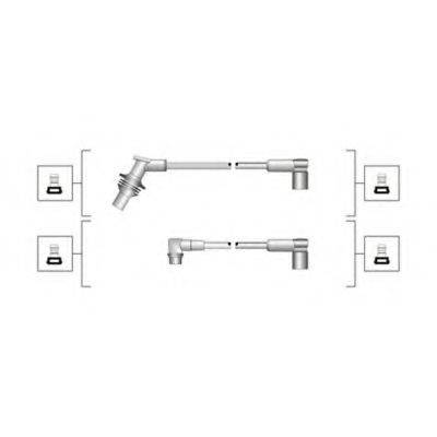MAGNETI MARELLI MSQ0101 Комплект дротів запалювання