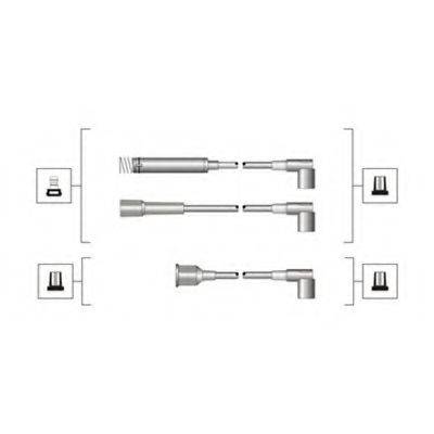 MAGNETI MARELLI MSQ0110 Комплект дротів запалювання