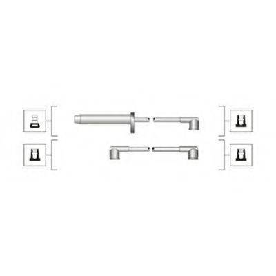MAGNETI MARELLI MSQ0112 Комплект дротів запалювання