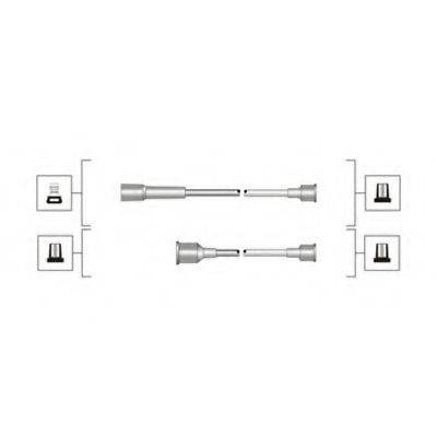 MAGNETI MARELLI MSQ0113 Комплект дротів запалювання