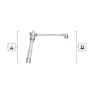 MAGNETI MARELLI MSQ0115 Комплект дротів запалювання