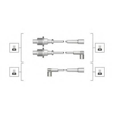 MAGNETI MARELLI MSQ0118 Комплект дротів запалювання