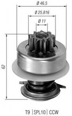 BOSCH 1006209431 Привід із механізмом вільного ходу, стартер
