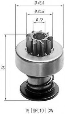 BOSCH 1006209404 Привід із механізмом вільного ходу, стартер