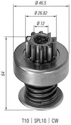 BOSCH 1006209429 Привід із механізмом вільного ходу, стартер