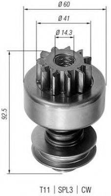BOSCH 2006209917 Привід із механізмом вільного ходу, стартер