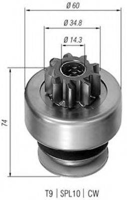 BOSCH 2006209470 Привід із механізмом вільного ходу, стартер