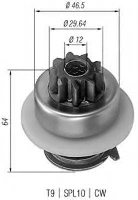 BOSCH 1006209444 Привід із механізмом вільного ходу, стартер