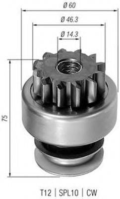 BOSCH 2006209437 Привід із механізмом вільного ходу, стартер