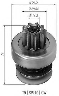 BOSCH 2006209478 Привід із механізмом вільного ходу, стартер