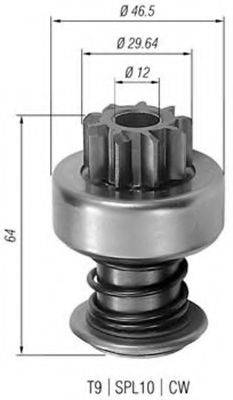 BOSCH 1006209406 Привід із механізмом вільного ходу, стартер