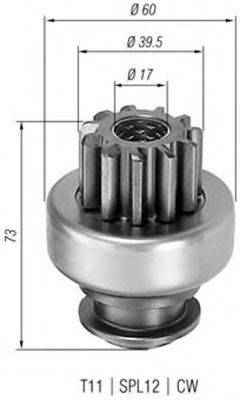 LUCAS ELECTRICAL 54247396 Провідна шестерня стартер
