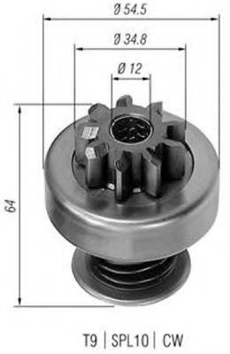 BOSCH 1006209436 Привід із механізмом вільного ходу, стартер