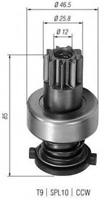 BOSCH 1006209502 Привід із механізмом вільного ходу, стартер