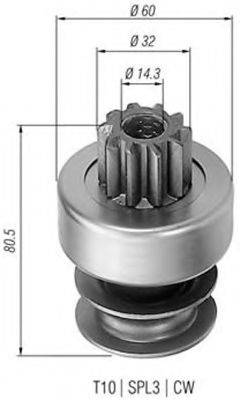 DELCO REMY S5894 Провідна шестерня стартер