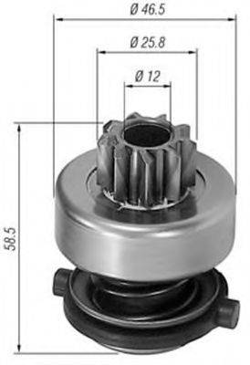BOSCH 1006209504 Привід із механізмом вільного ходу, стартер
