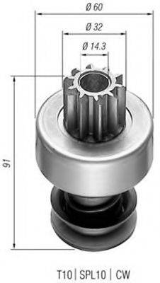 BOSCH 2006209444 Привід із механізмом вільного ходу, стартер