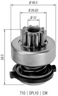 BOSCH 1006209905 Привід із механізмом вільного ходу, стартер