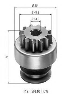 BOSCH 2006209466 Привід із механізмом вільного ходу, стартер