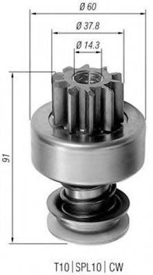 BOSCH 2006209498 Привід із механізмом вільного ходу, стартер