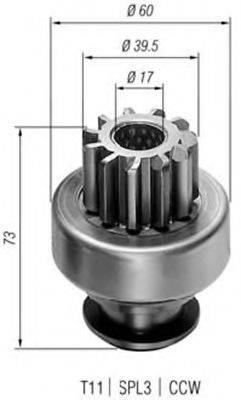 LUCAS ELECTRICAL TMB106 Провідна шестерня стартер