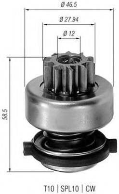 BOSCH 1006209691 Привід із механізмом вільного ходу, стартер