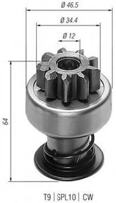 BOSCH 1006209418 Привід із механізмом вільного ходу, стартер