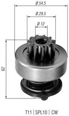 BOSCH 9003336206 Привід із механізмом вільного ходу, стартер