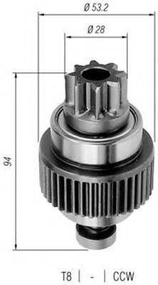 NISSAN 2331236A00 Привід із механізмом вільного ходу, стартер