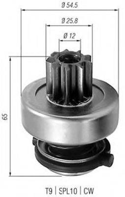 BOSCH 9002336208 Привід із механізмом вільного ходу, стартер
