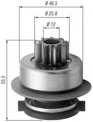 BOSCH 1006209916 Привід із механізмом вільного ходу, стартер