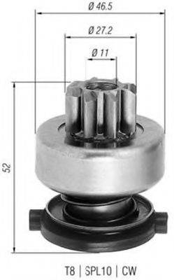 BOSCH 1006209613 Привід із механізмом вільного ходу, стартер