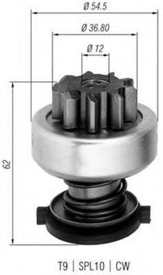 BOSCH 9002336226 Привід із механізмом вільного ходу, стартер