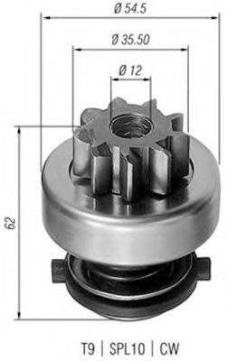 BOSCH 9003336283 Привід із механізмом вільного ходу, стартер
