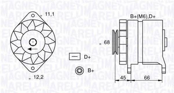 MAGNETI MARELLI MAN349 Генератор