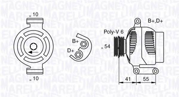 MAGNETI MARELLI 63377021 Генератор