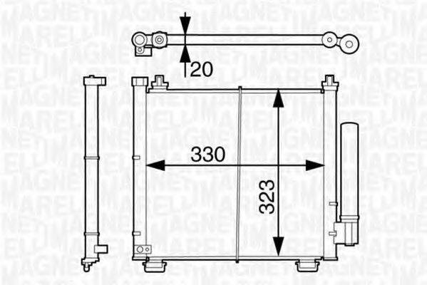 MAGNETI MARELLI BC630 Конденсатор, кондиціонер