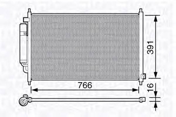 MAGNETI MARELLI BC662 Конденсатор, кондиціонер