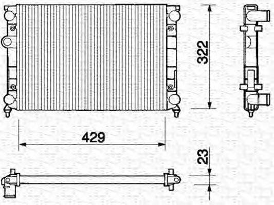 AKS DASIS 40870 Радіатор, охолодження двигуна