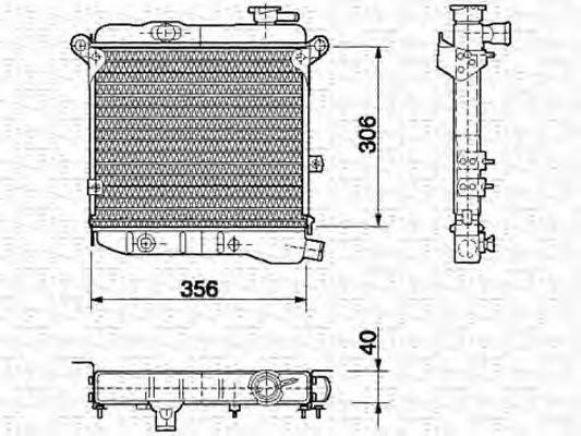 AKS DASIS 80030 Радіатор, охолодження двигуна