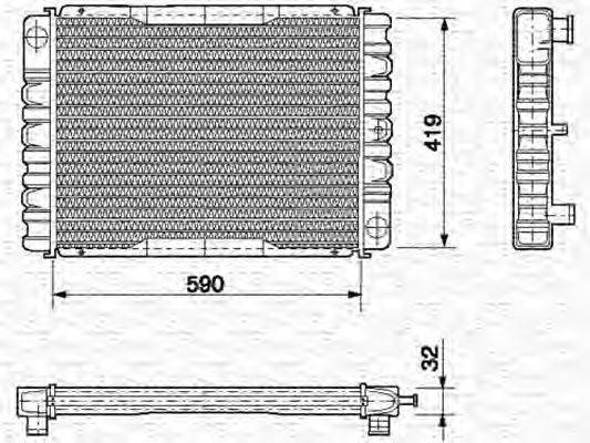 AKS DASIS 220210 Радіатор, охолодження двигуна
