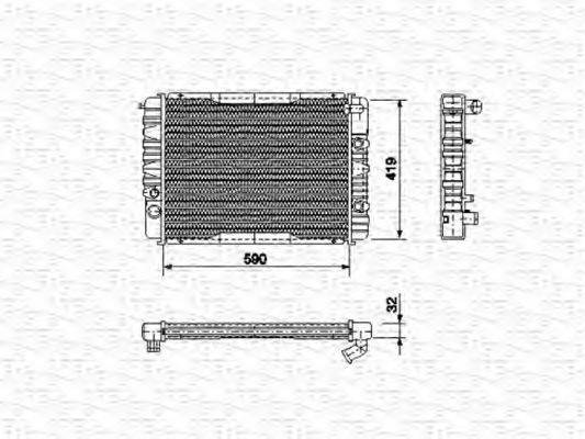 AKS DASIS 220290 Радіатор, охолодження двигуна