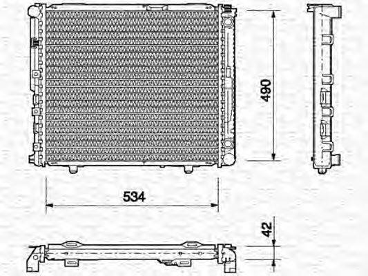 AKS DASIS 120480 Радіатор, охолодження двигуна