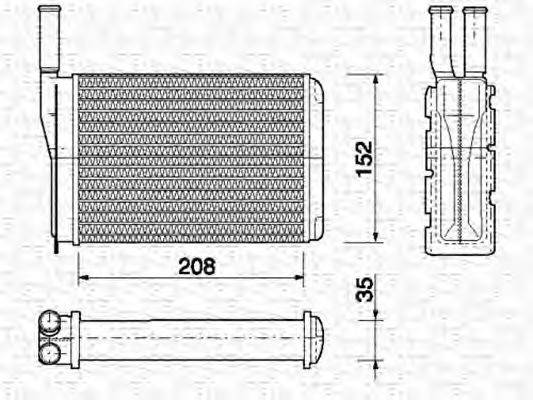 KALE OTO RADYATOR 2001 Теплообмінник, опалення салону