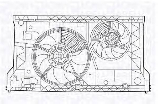 OPEL 4501135 Вентилятор, охолодження двигуна