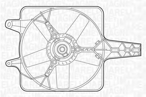 FIAT 7544426 Вентилятор, охолодження двигуна