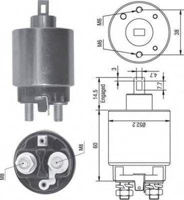 LUCAS ELECTRICAL 35258270 Тягове реле, стартер